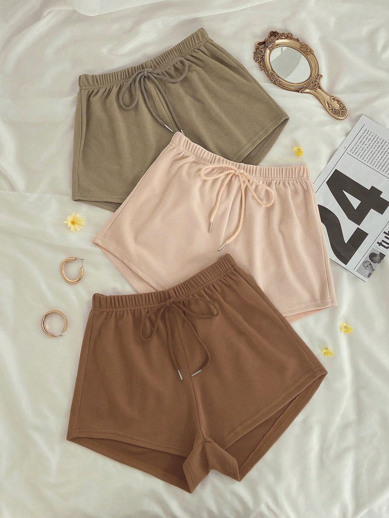 Casual Vlak Lounge bottoms Geknoopt