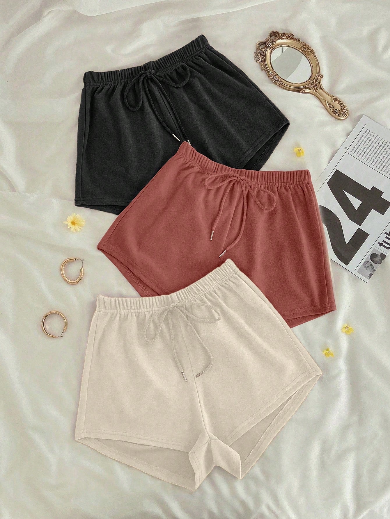 Casual Vlak Lounge bottoms Geknoopt