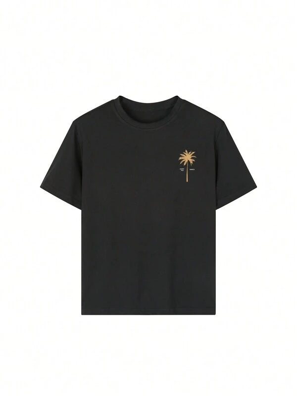 T-shirt met palmboom