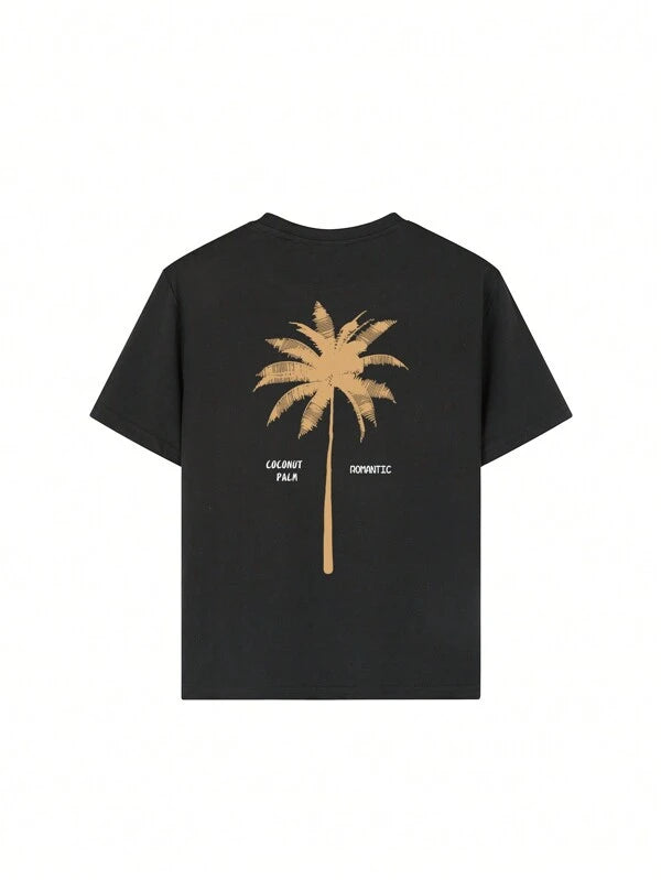 T-shirt met palmboom