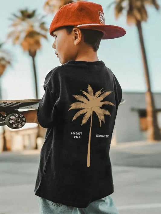 T-shirt met palmboom