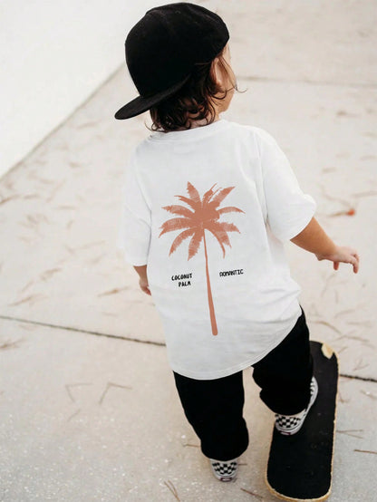 T-shirt met palmboom