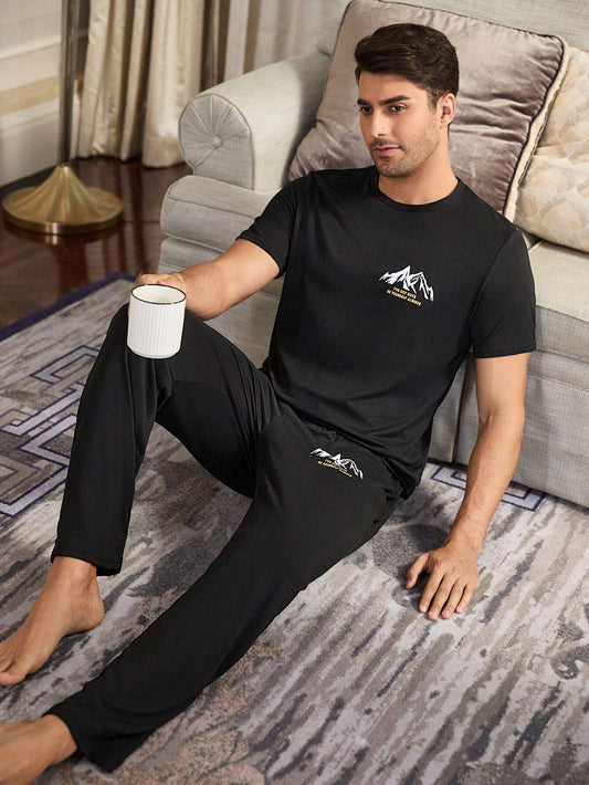 Black peak loungewear
