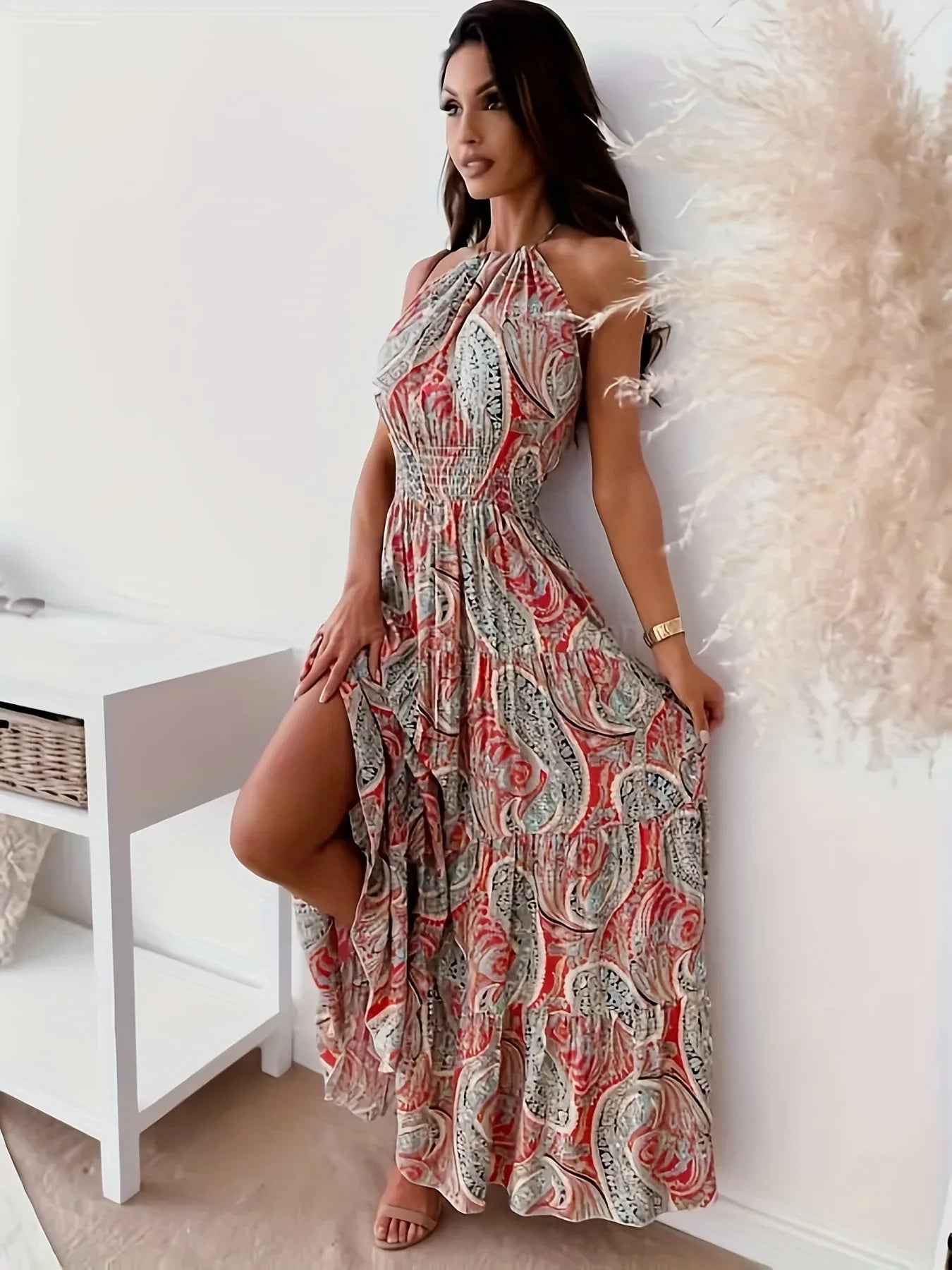 Maxi-jurk Bohemian stijl